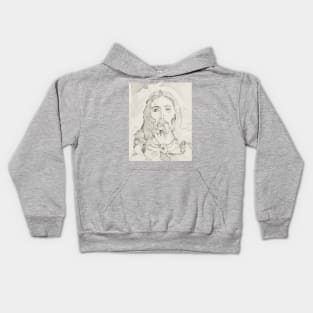 Jesus Christ, serene face Kids Hoodie